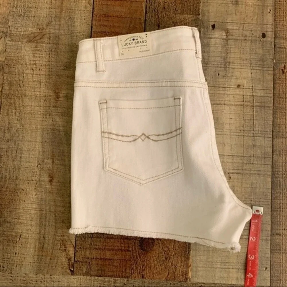 Lucky brand girls white shorts with tribal design - 16